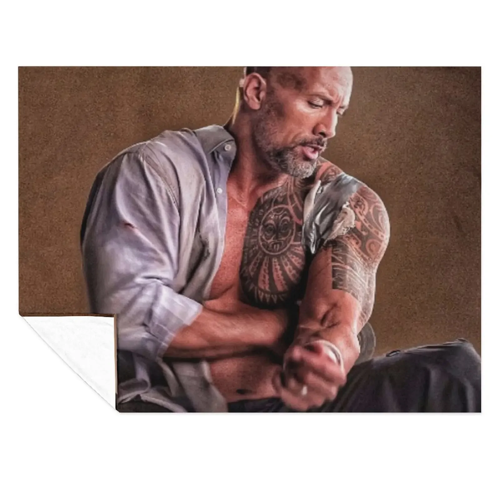 

dwayne johnson Throw Blanket Polar Decorative Sofas Soft Baby Blankets