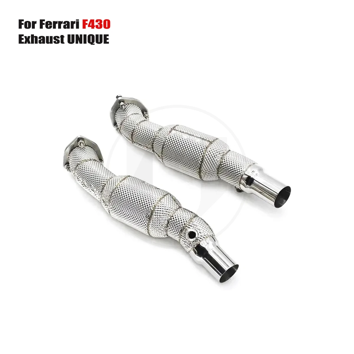 

UNIQUE For 2005-2008 Ferrari F430 4.3L With insulator downpipe With cat/without cat exhaust pipe