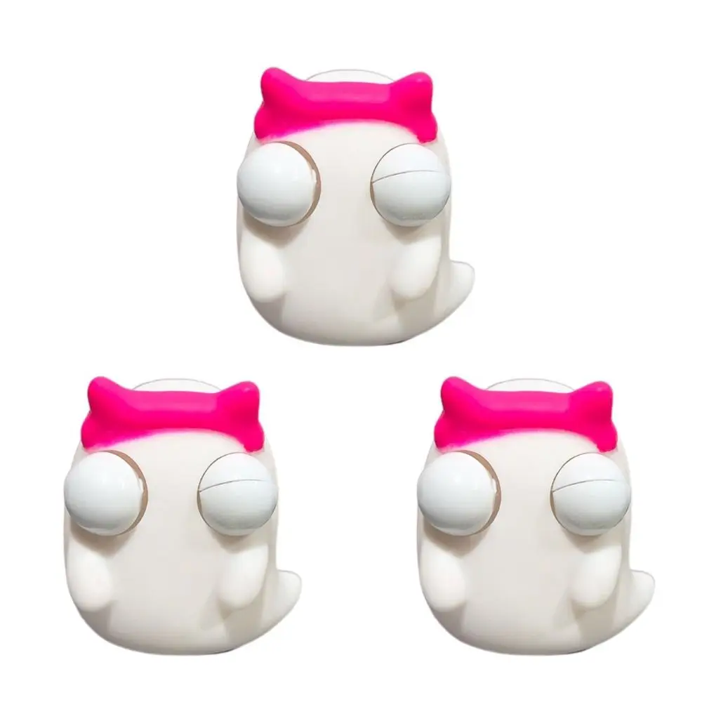 3 pièces citrouille globe oculaire éclat presser fantôme Capybara décompression Halloween nouveauté salamandre évent presser poupée