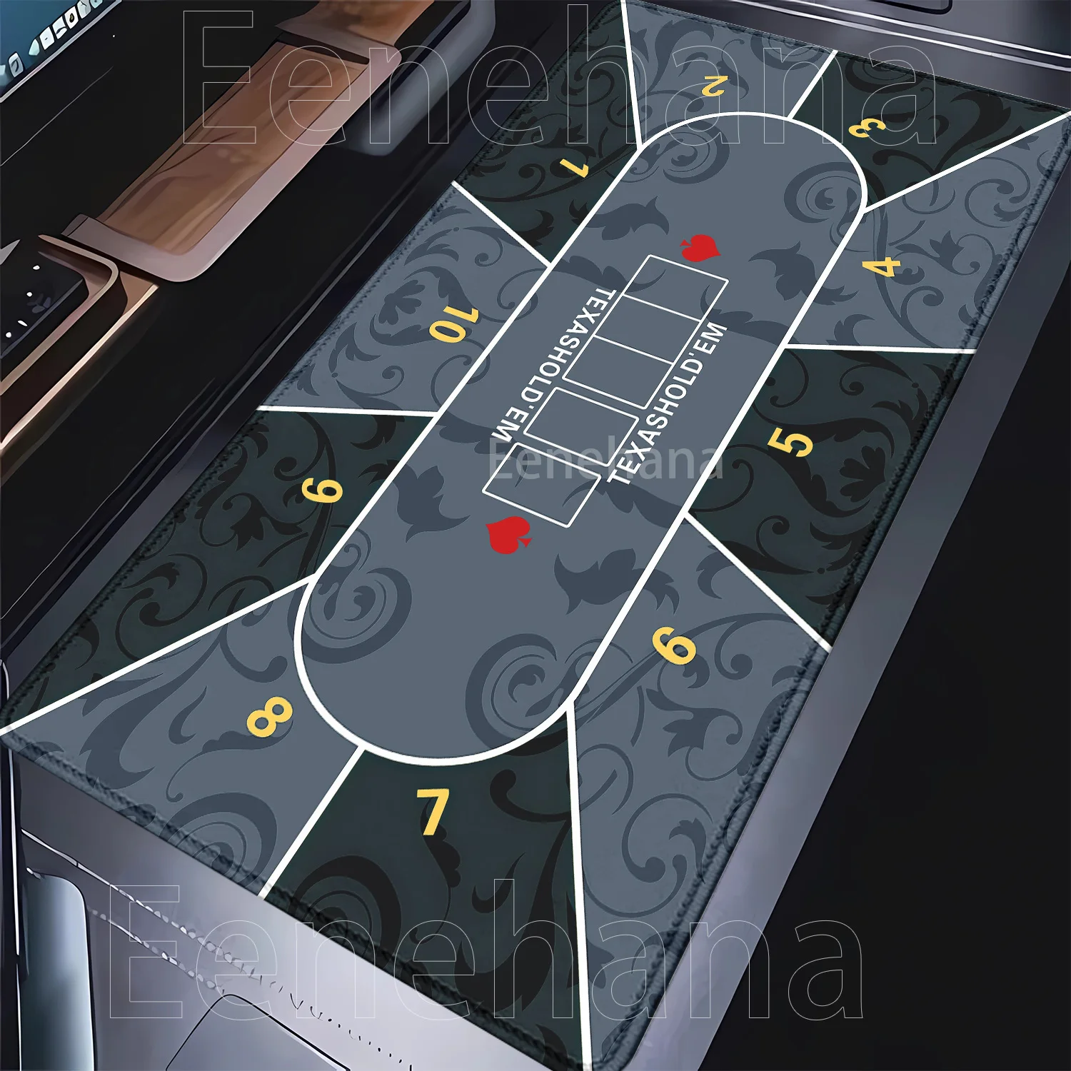 لوحة ماوس تكساس هولدم بوكر المطاط نونسليب الألعاب XXL 400x900 مللي متر HD الطباعة لوحة الماوس الاوفرلوك الترفيه مجلس لعبة مكتب حصيرة