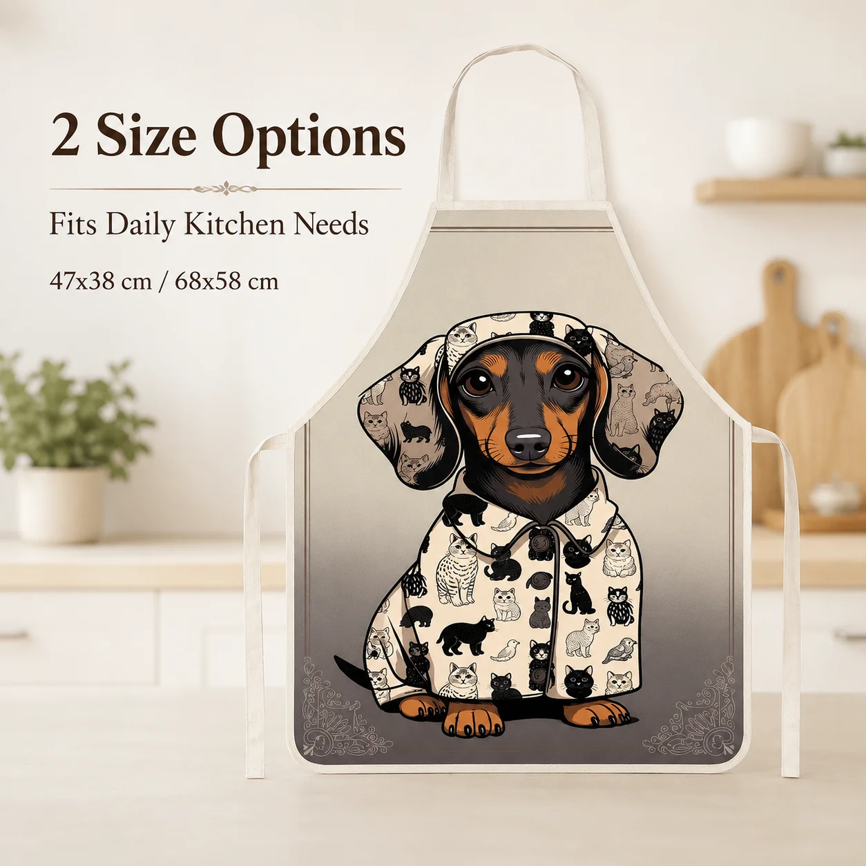 Divertente Grembiule in Lino S - Home Cooking For Dogs recensione e prezzo