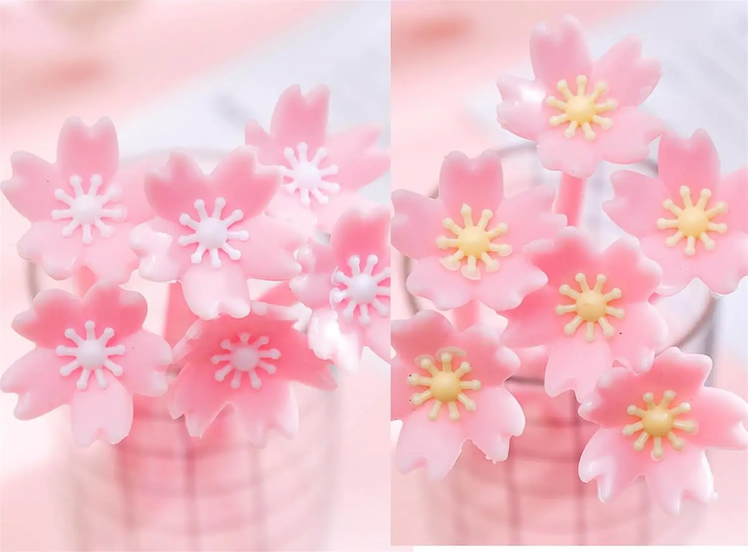 Imagem -02 - Cute Pink Flower Writing Gel Canetas Grupo 0.5 mm Fun Kawaii Bulk Crianças Escritório Material Escolar Ferramentas de Escrita Volta às Aulas 24 Pcs