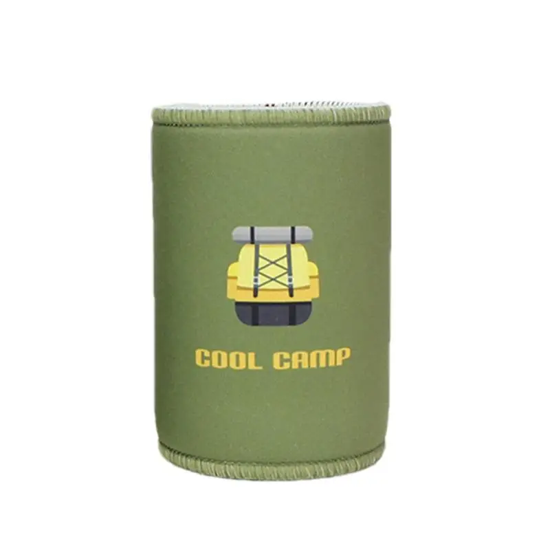 Camping Can Cover Lightweight Beer Sleeves Reusable Beer Bottle Cooler Holder Sleeve Non-slip Can Covers