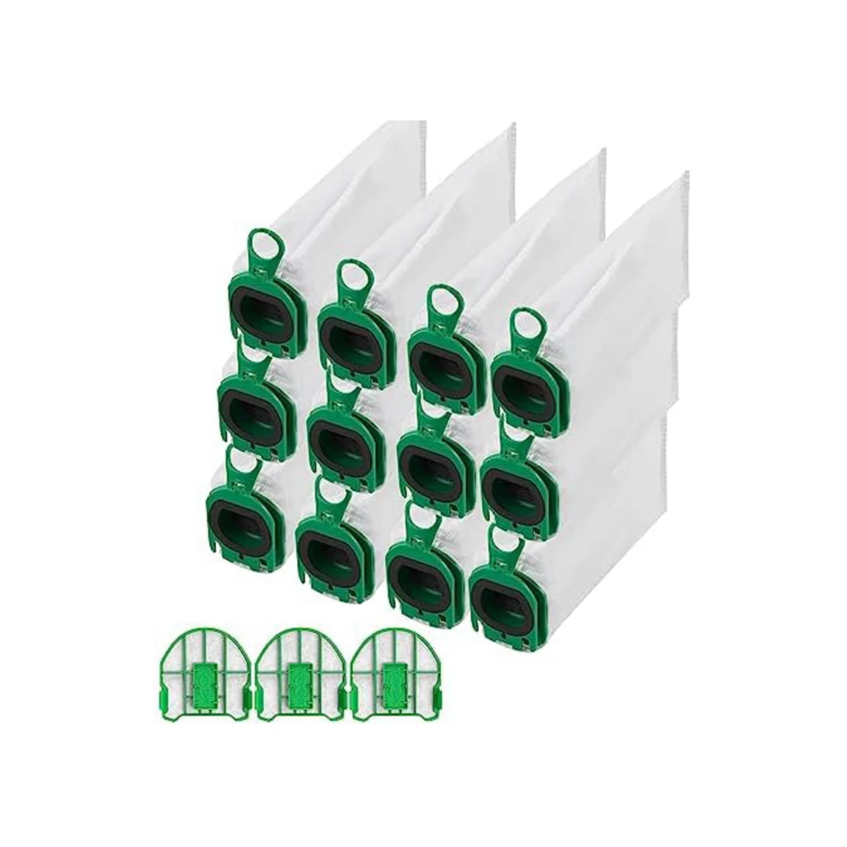 Vacuum Cleaner Bags for Vorwerk Kobold VB100 FP 100 Filter Bags with 3 Motor Protection Filters Replacement Dust Bags