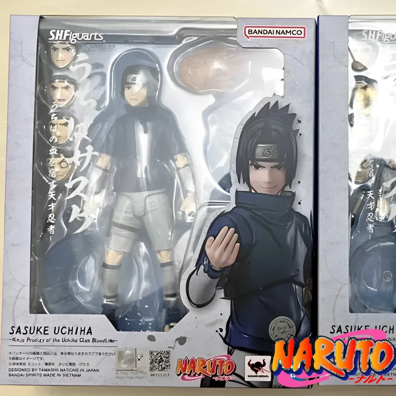 In Stock Original Bandai S.h.figuarts Naruto Uzumaki Naruto Uchiha Sasuke Pvc Anime Figure Action Model Toys Gift