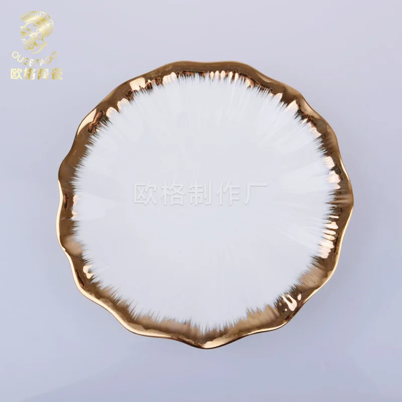 European Modern Fresh Couple Ceramic Western Plate Bone China Steak Ornament Tableware Decoration Cup Saucer Set