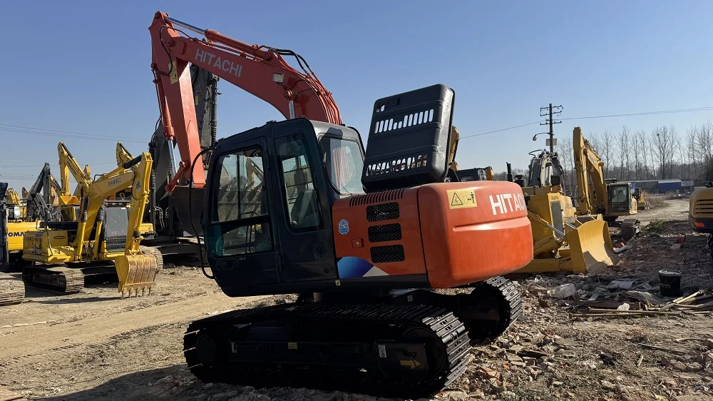 المصنع مباشرة 12 طن هيتاشي ZX120 حفارة متوسطة مستعملة CE/EPA معتمدة الأسهم الزاحفة محرك علبة التروس PLC