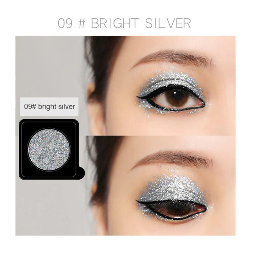 Monochromatic Eyeshadows Pearlescent Glitter Powder Colorful Eye Shadow Powder Long-lasting Color Shimmer Stage Party Cosmetics