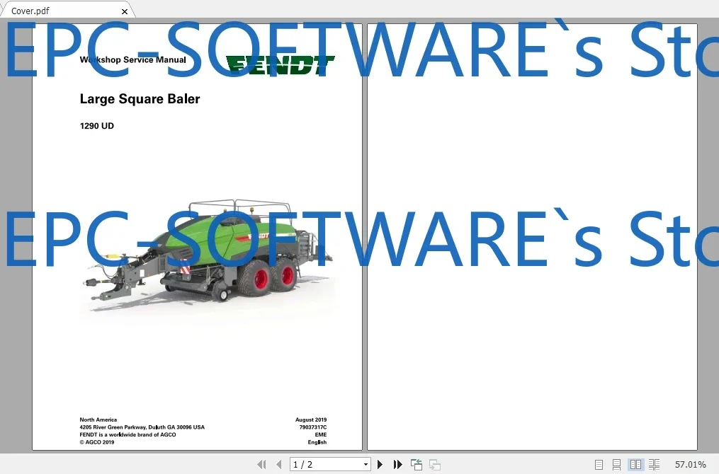 Fendt EU Euro Agricultural Full 01.2020 PDF DVD Руководства по обслуживанию мастерской