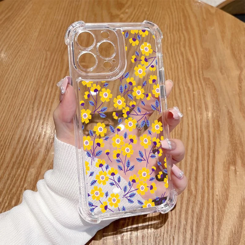 Przezroczyste etui na telefon P ixel 8 Flowering Season dla Google Pixel 8Pro 8 6Pro 9Pro 9ProXL 9 7 7Pro 6 7A 8A 6A Cover