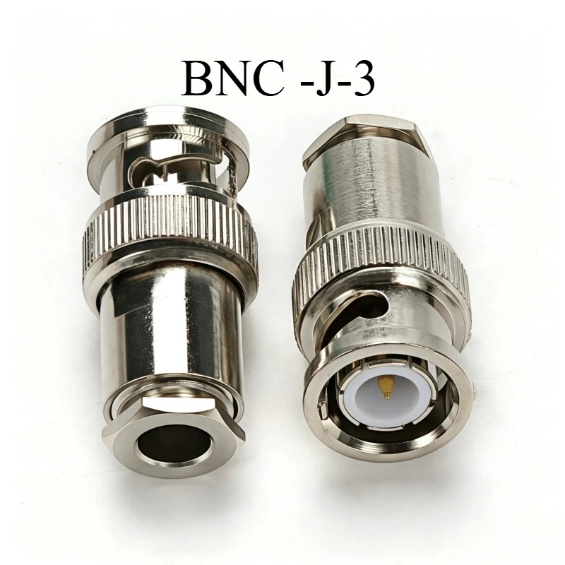 BNC Male Clamp Connector BNC Plug for RG58 RG142 LMR195 RG400 Coax Cable 50 Ohm