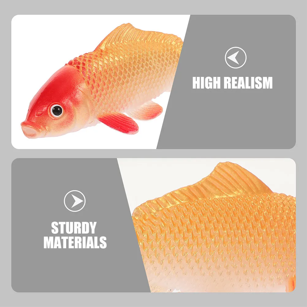 

3pcs Artificial Fish Aquarium Fake Goldfish Decor Small fish tank Plastic Fish Model Fake Realistic Fish Ornament Aquarium Decor