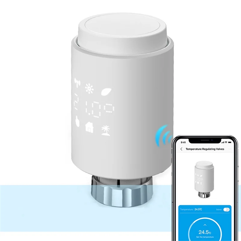 Tuya – actionneur de radiateur intelligent Zigbee, vanne de radiateur thermostatique, application, contrôleur de température à distance, prise en charge d'alexa, installation facile