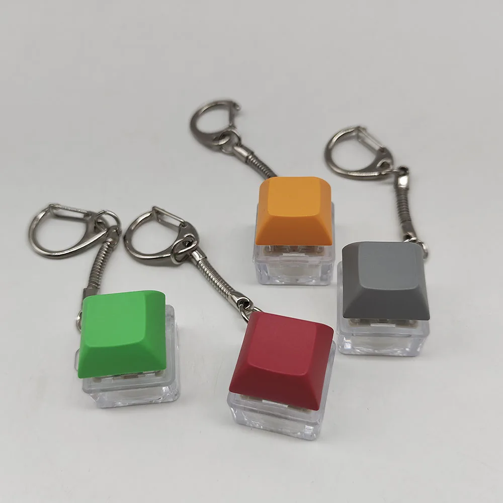 1pc Multi-color Mechanical Keyboard Keychain For Men, Men's Decompression Toy Key Ring