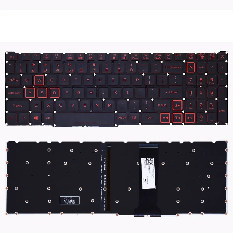US Language Backlit Backlight Keyboard For Acer AN515-54/55/43 AN715-51 N18C3 N18C4 N18I2 N18I3