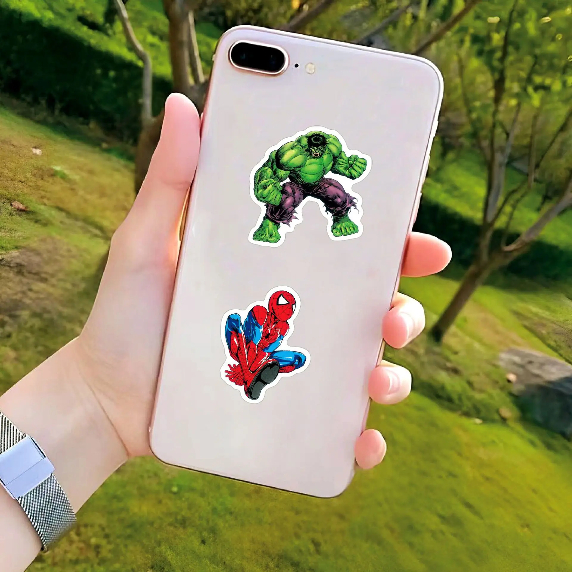 10/30/50/100 قطعة مارفل خارقة الرجل الحديدي وغيرها من مجموعة ملصق DIY بها بنفسك الثلاجة المحمول الأمتعة سكيت الكتابة على الجدران نكتة ملصق