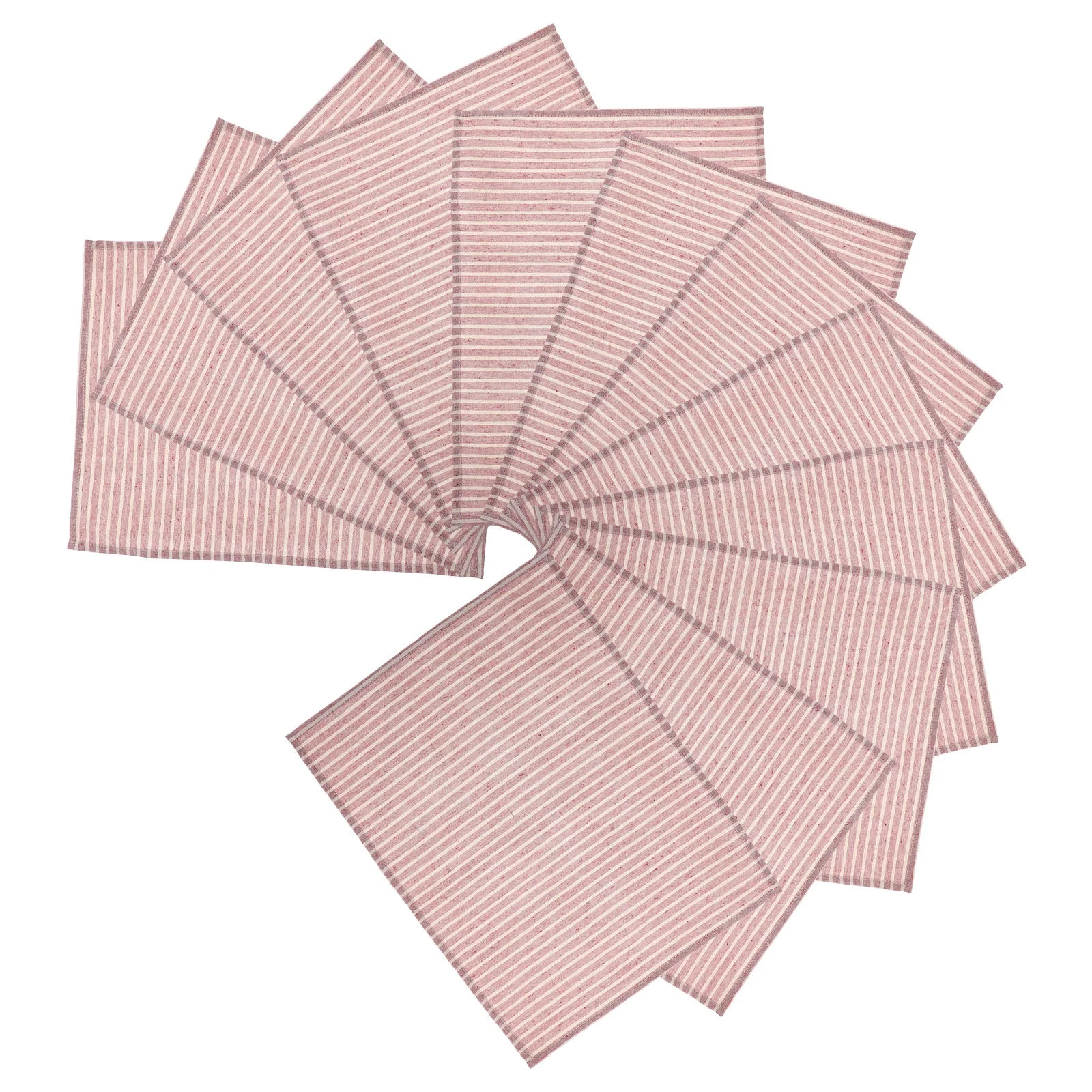 

12Pcs Trendy Nordic Striped Cloth Napkins Washable Reusable Dinner Napkins Cloth Bulk Holiday Party Table Napkin