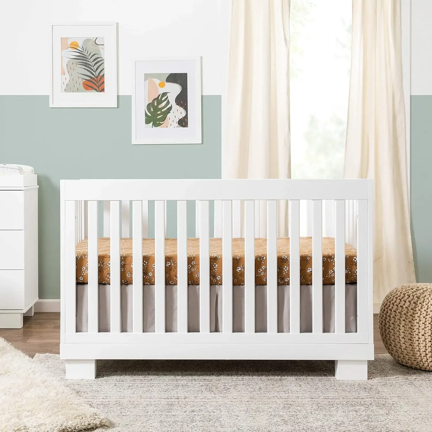 Babyletto Modo 3-In-1 Converteerbare Wieg Met Ombouwset Voor Peuterbed In Wit, Greenguard Gold Gecertificeerd