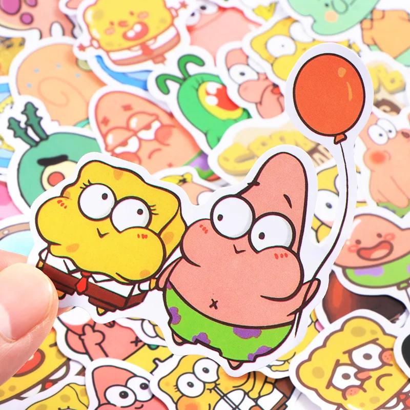 SpongeBob SquarePants Stickers Cartoon Animation Emoticons Phone Case Decoration Handnet Stickers