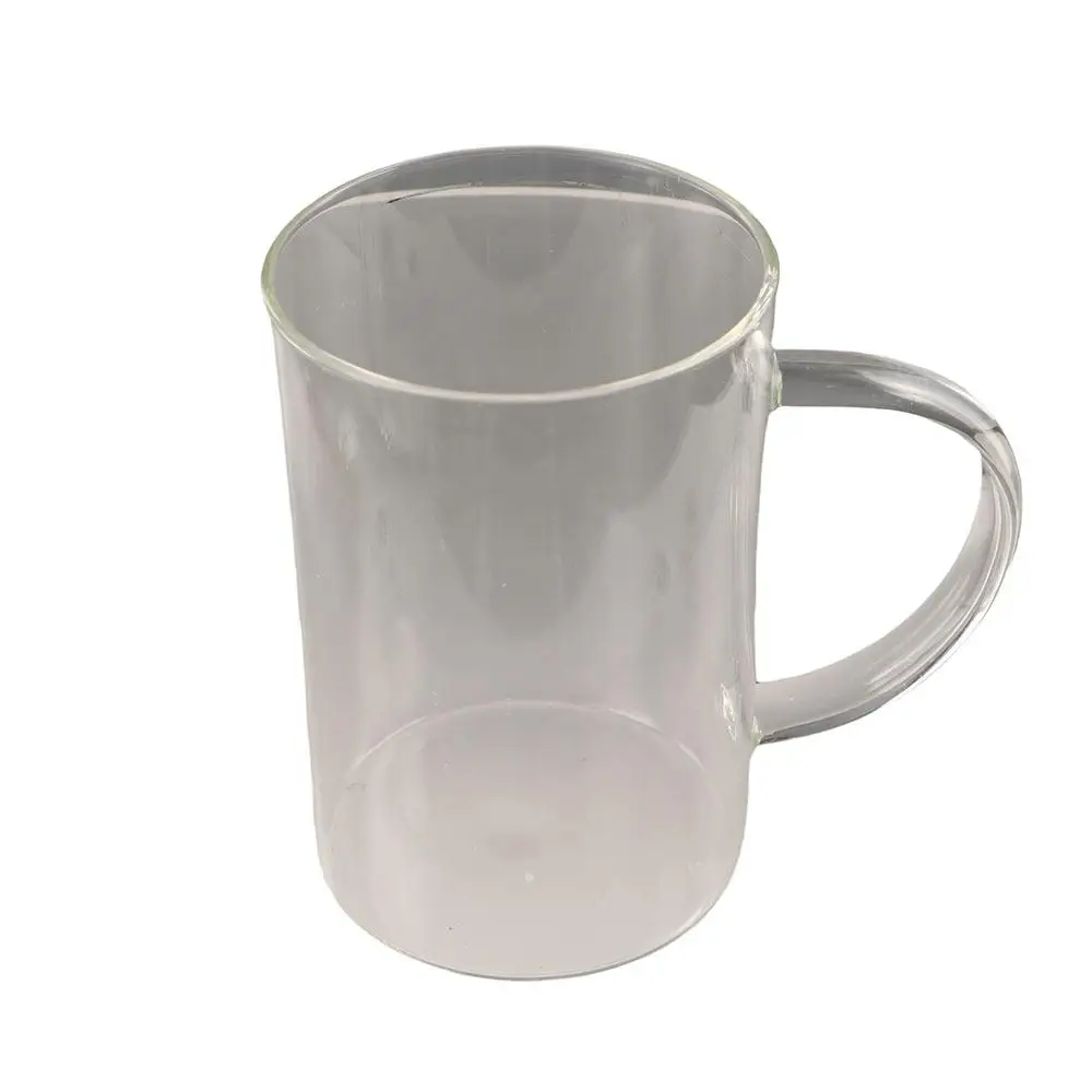 

1000ml Glass Water Cup Transparent Large Capacity Glass Tumbler with Lid and Straw High -temperature -resistant Drinking Glass