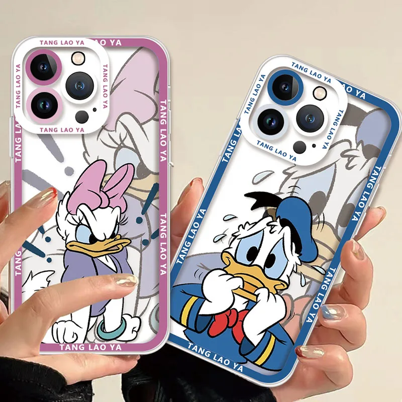 Disney Donald Duck Daisy Clear Case For Xiaomi Redmi Note 12 Turbo 12S 11 Pro Plus 11S 10S 9S 10 9 8 7 6 10C K60 Pro K60E Cover