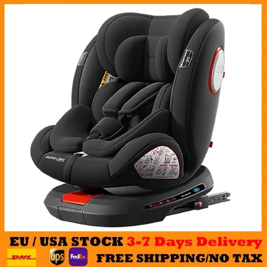 Assentos de carro para bebês Assento de carro infantil com ISOFIX e ECER129 Proteção contra impacto lateral Assento de carro dobrável portátil para crianças Assento de carro compacto
