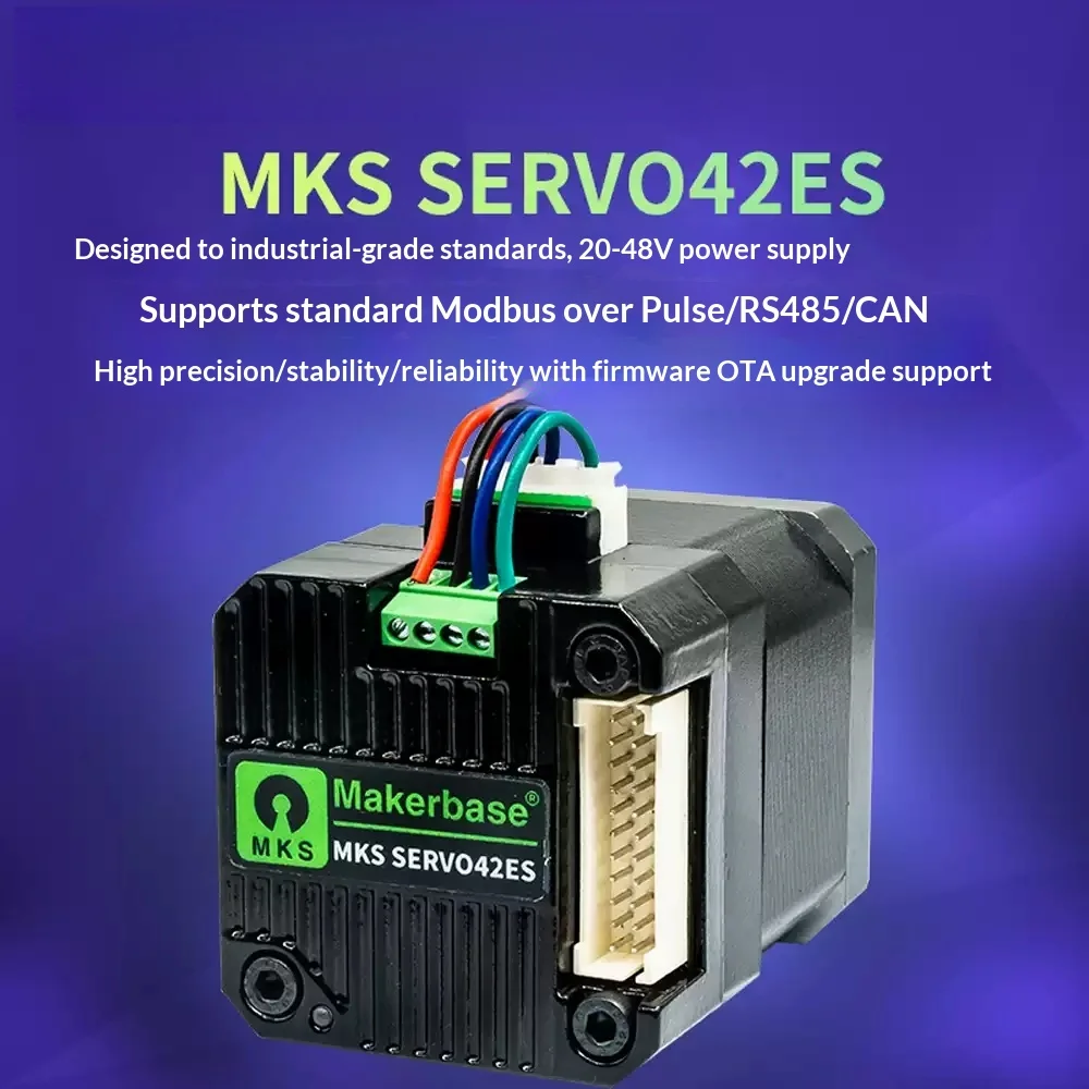 Makerbase MKS SERVO42ES 42 Closed Loop Stepper Motor Driver FOC RS485 CAN MODBUS Ultra Silent CNC 3D Printer