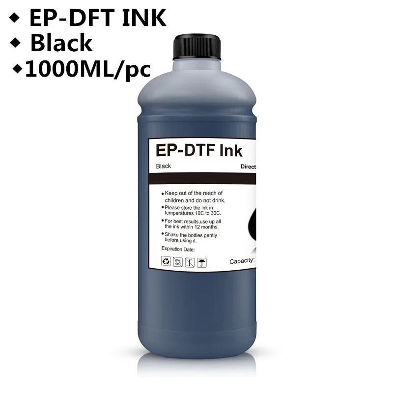 1000ML DTF INK Textile ink DTF printing For For Dirent printer film heat transfer for PET Film hot melt powder transfer film