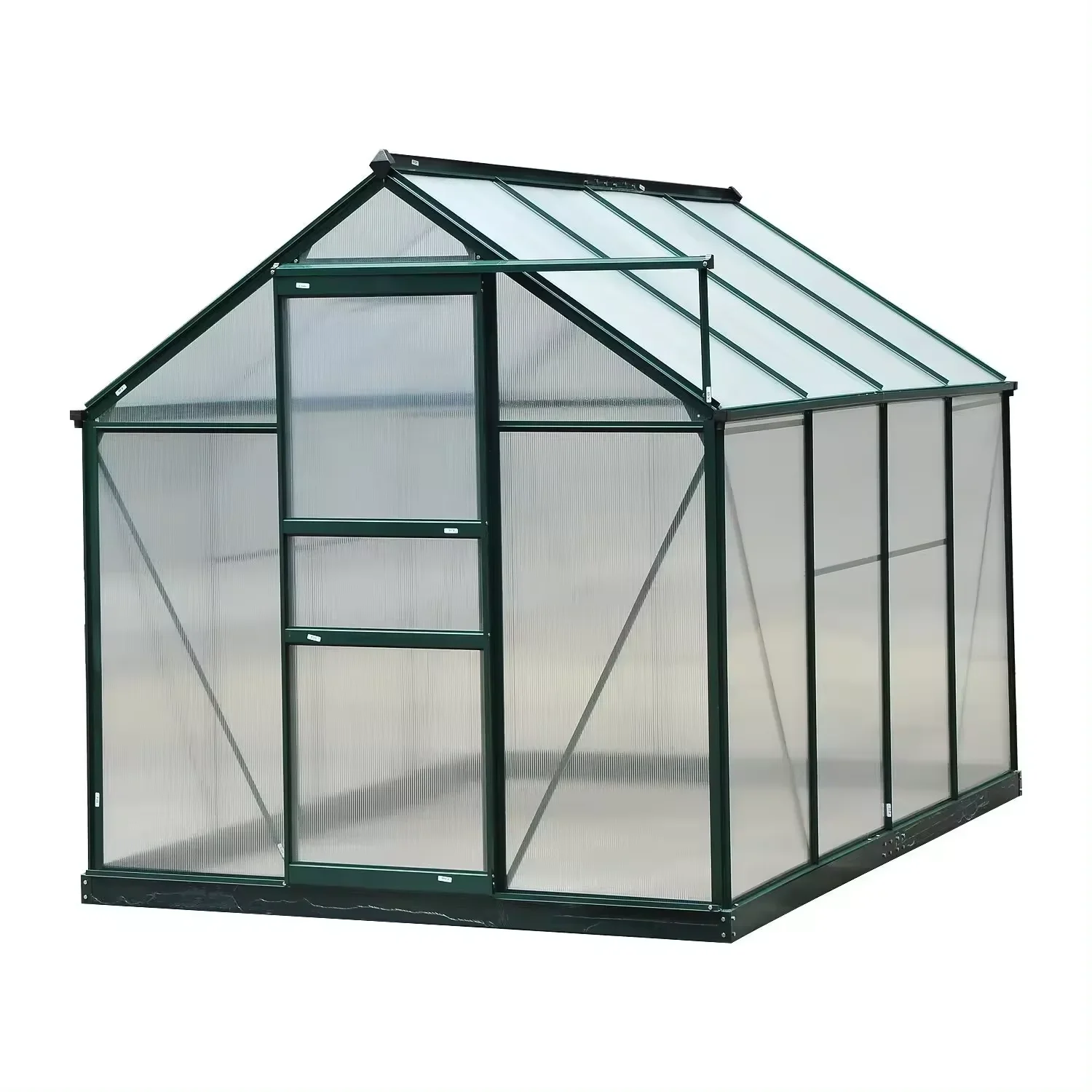 Commercial Aluminum Modern Outdoor Modular Greenhouse Kit PC Board Small Polycarbonate Greenhouse