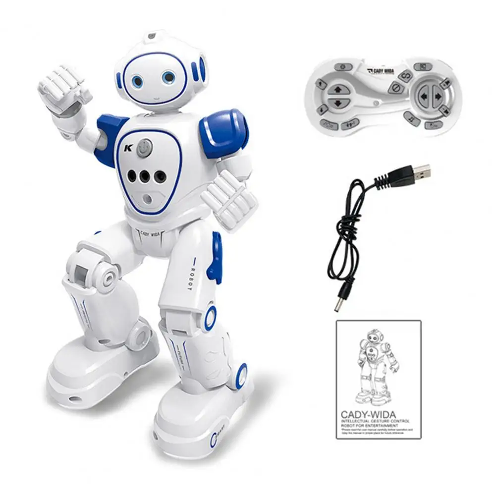 Jouet Robot pour Enfants, Télécommande avec Yeux LED, Pigments Intelligents, Geste pour les Tout-Petits