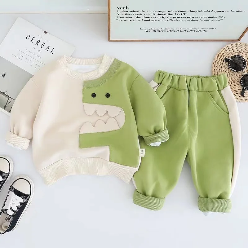 

Autumn Children Boy Clothes Set Kid Girls Hoodies Sweatshirts And Pants 2pcs Suit Baby Fashion Tracksuits