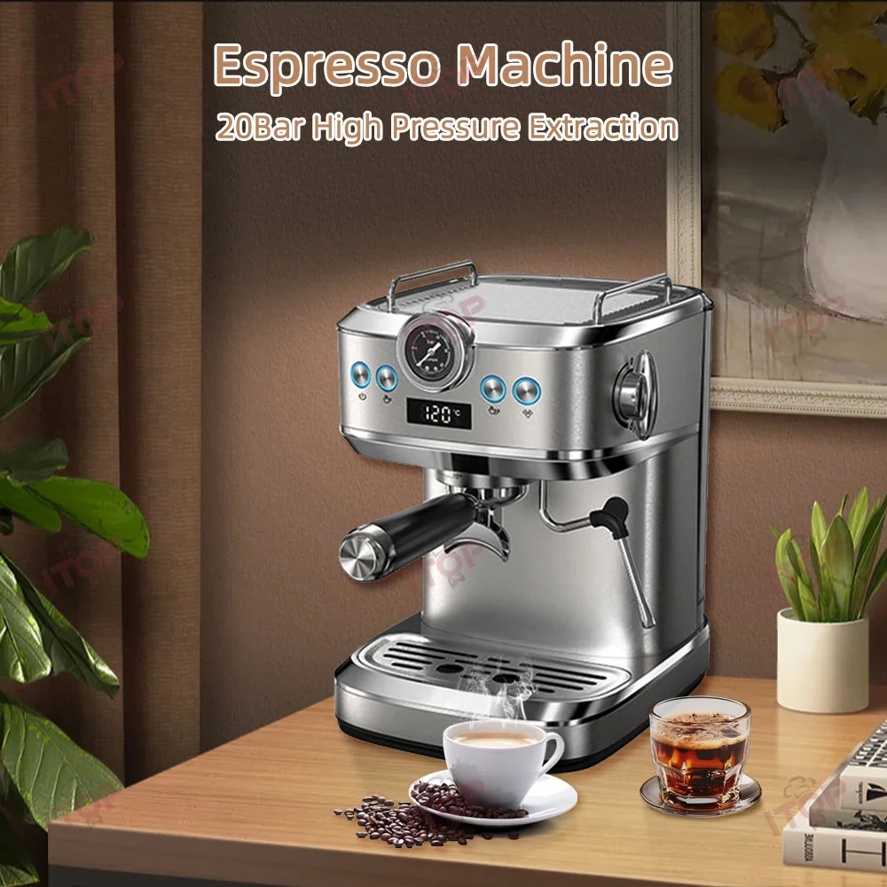 Espresso Coffee Maker Factory Custom Semi-automatic Italy Coffee Machine Stainless Steel Home Espresso Machine