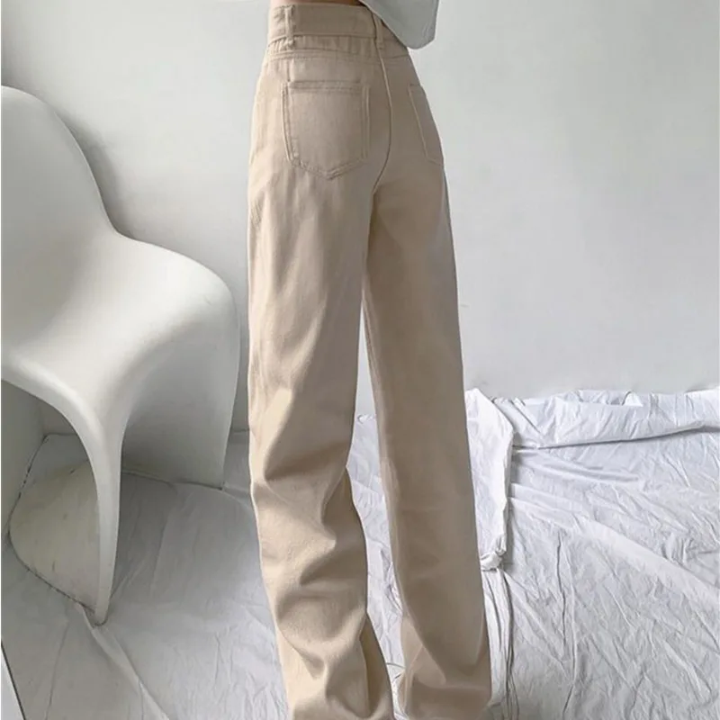 2023 New High Waist Wide Leg Jeans Women Casual Big Size Baggy Straight Denim Pants Korean Streetwear Vintage Cozy Pantalones