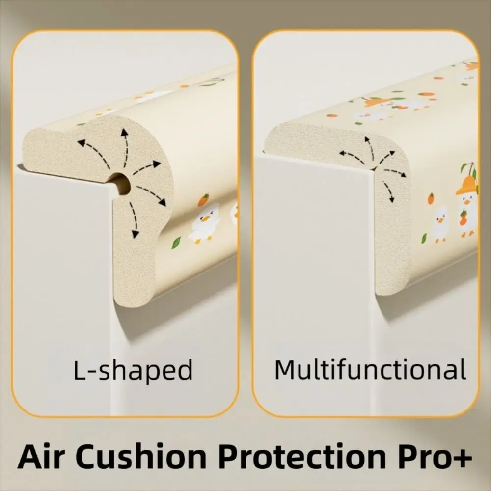 Listwa ochronna na krawędź biurka 2m, samoprzylepna ochrona narożników ścian dla dzieci, miękki piankowy bumper z wzorem kaczki na parapet okienny lub przy łóżku.