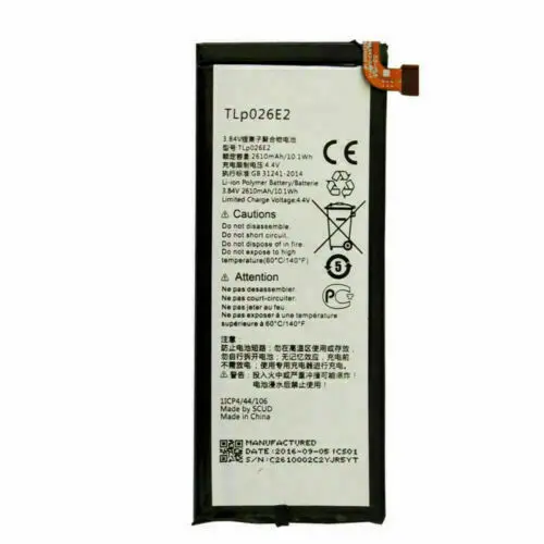 

Новый аккумулятор TLp026E2 для Alcatel One Touch Idol 4 OT-6055B 6055H 6055K