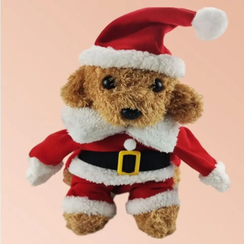 Pet Dog Christmas Clothes Santa Claus Dog Costume Winter Puppy Pet Cat Coat Jacket Dog Suit with Cap Warm Clothing For Dogs Cats