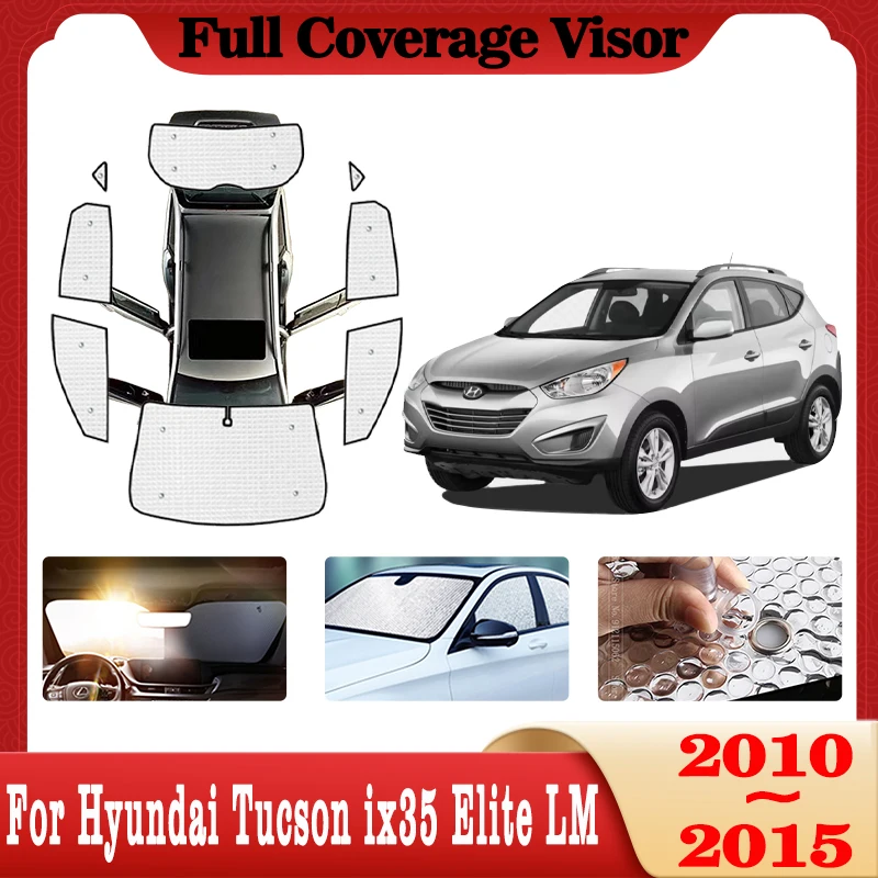 

Full Car Sun Shade Parasol For Hyundai Tucson ix35 Elite LM 2010~2015 2013 2014 Anti-UV RearSide Window Sunshade Car Accessories