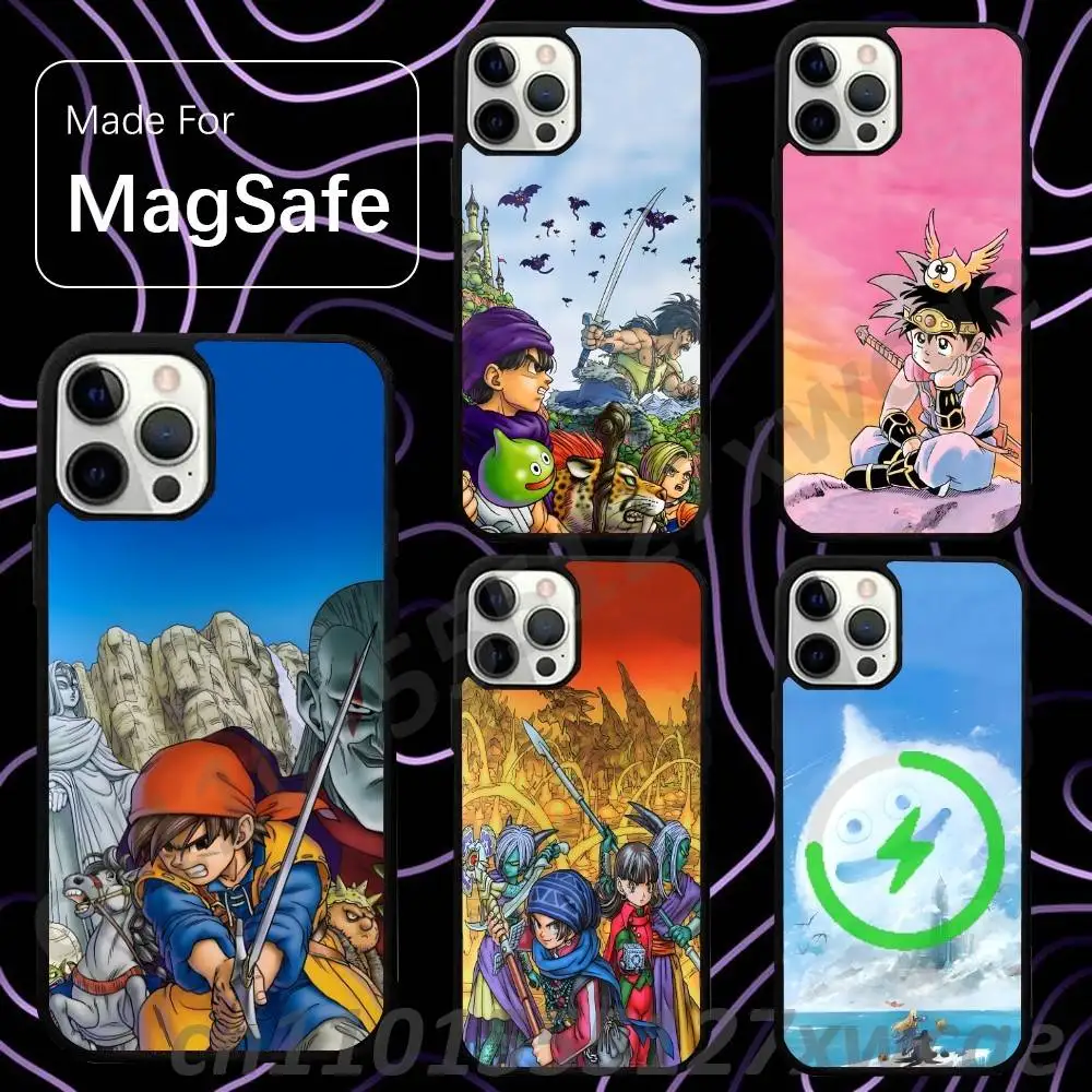 D-Dragon Q-Quest For Magsafe Wireless Charger Case For iPhone 15,16,17,13,14,11,12,Pro,Max,Plus,E,Air,Mini Cover