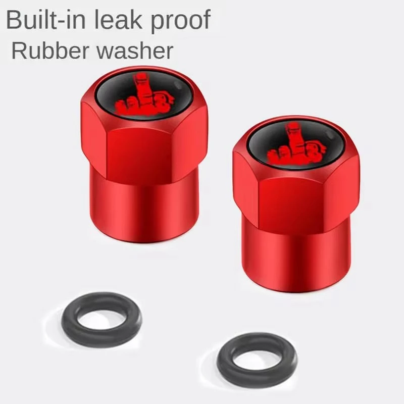 4Pcs Car Tire Valve Caps Aluminium Seal Tire Valve Stem Caps Dust Proof Covers Universal For Car Truck Motorcycle Bicycle Caps