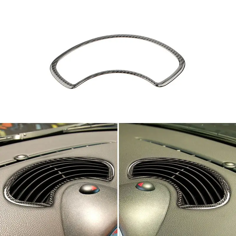 

For Mini Cooper R56 R55 R57 2007 2008 2009 2010 Soft Carbon Fiber Car Interior Instrument Air Conditioning Vent Panel Trim