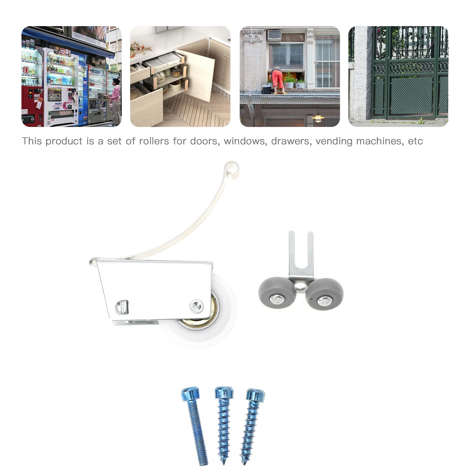 

4 Sets Cabinet Tail Cam Wheels Durable Accessories Heavy Duty System Easy Install High Stability Quiet Operation