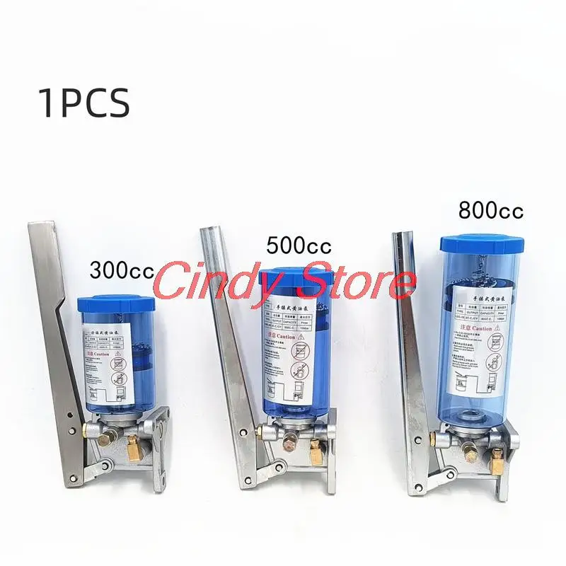 1PC Manual Lubricating Oil Pump Hand Lubrication 300CC/500CC/800CC Hand Operated Grease Pump Press Lubricating Grease Lubricator
