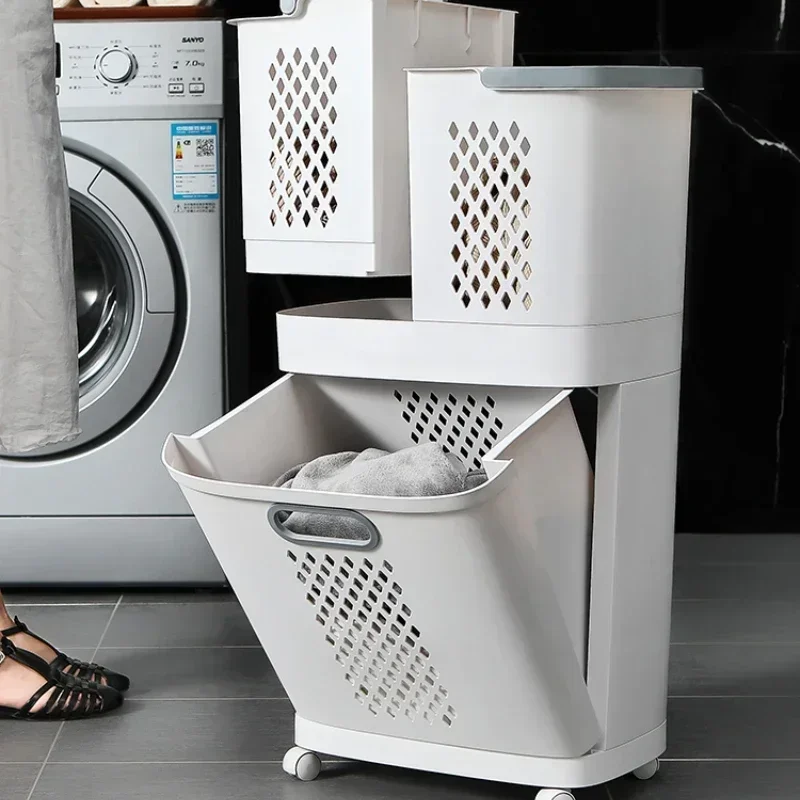 Basket for Bathroom Modern Design Stable Structure Durable Build Easy to Clean Reinforced Frame Easy Assembly Space Saving