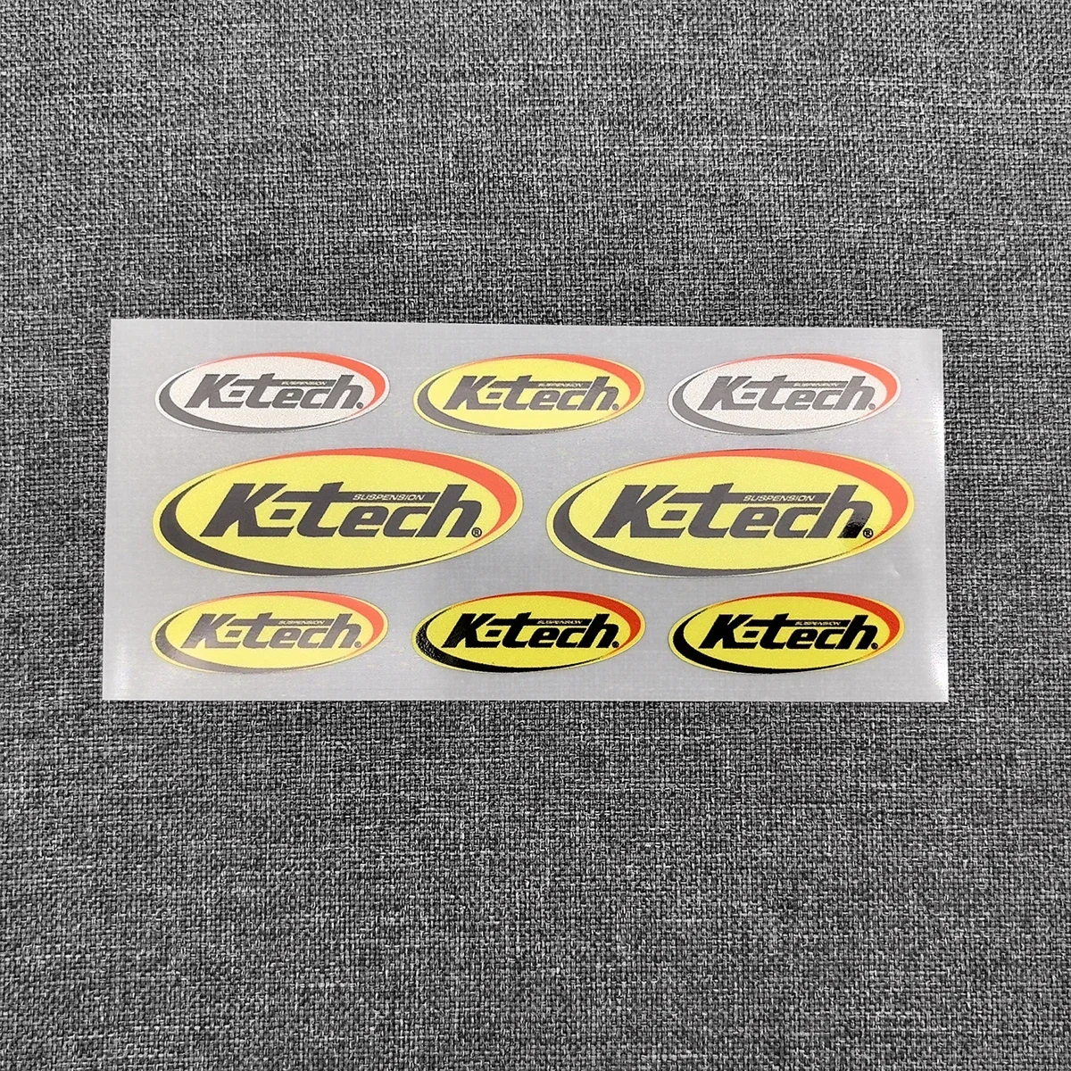 8Pcs Reflective K-Tech Stickers Ktech Suspension Fork Motorcycle Laminated Decals K Tech Graphic view 3