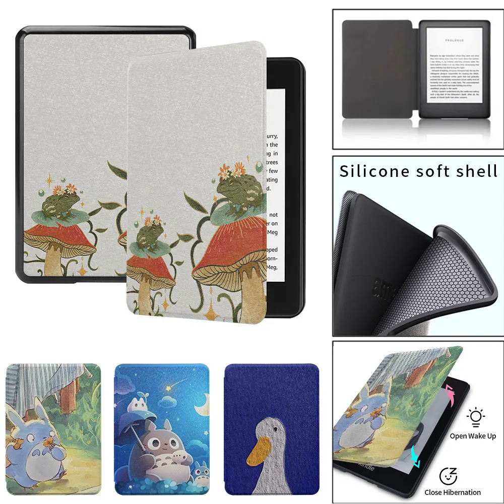 kindle case interesting small animals paperwhite3th 4th 5th Silicone soft shell  funda 2021 11th  8th generation