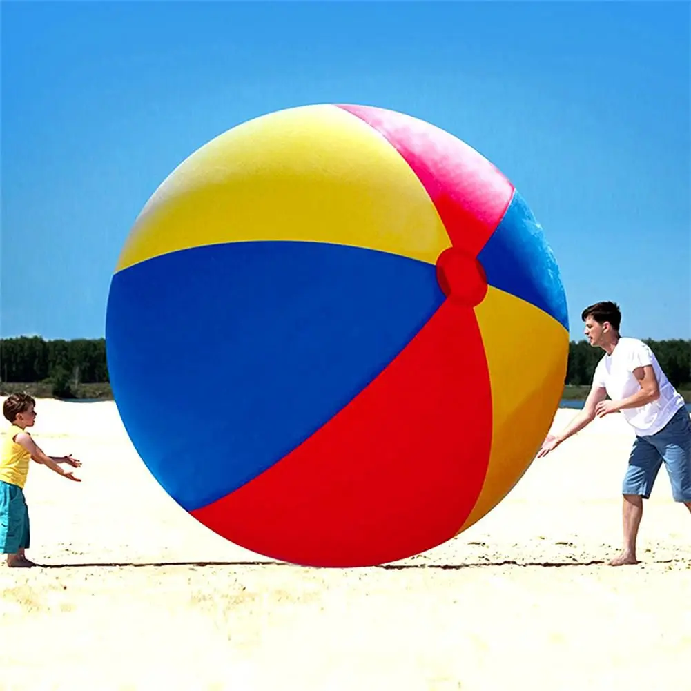 Pelota inflable de PVC para niños y adultos, juguete para jugar en la piscina, juego de agua al aire libre