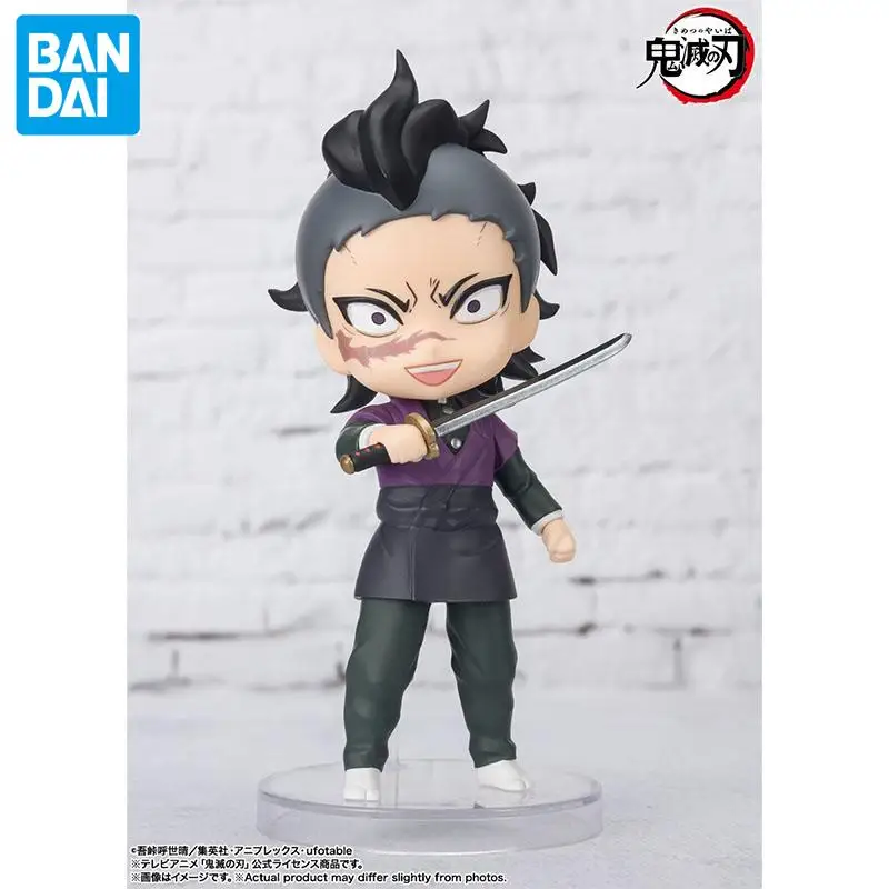 Bandai Genuine Shinazugawa Genya Action Figuarts Mini Demon Slayer Anime Figure Toys for Kids Gift Collectible Model Ornaments