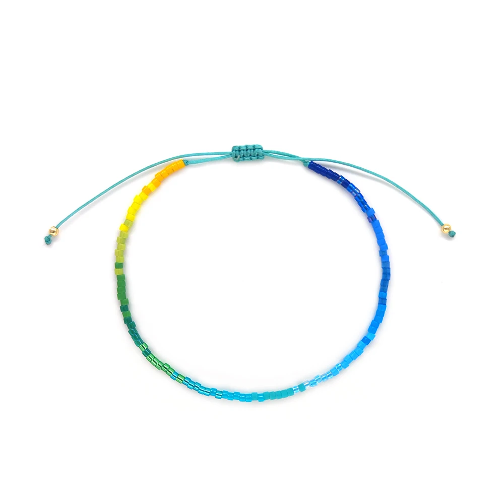 Kkbead miyuki Armband für Frauen Schmuck zierliche Farbverlauf Armbänder Geschenk Boho-Stil Hnadmade Perlen Pulse ras Mujer – Detail 7