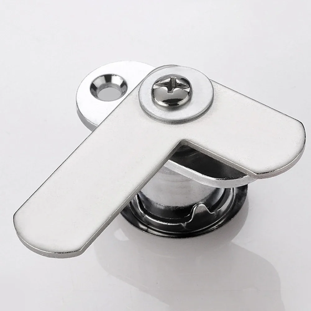 Plunger Lock Cabinet Lock Home Improvement Accessories Cabinet Push Cylinder Zinc Alloy Home Renovation Silver Black