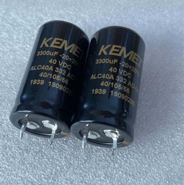 4pcs/lot Original KEMET BHC ALC40A 40V 3300UF 22X40mm audio aluminum electrolytic capacitor free shipping